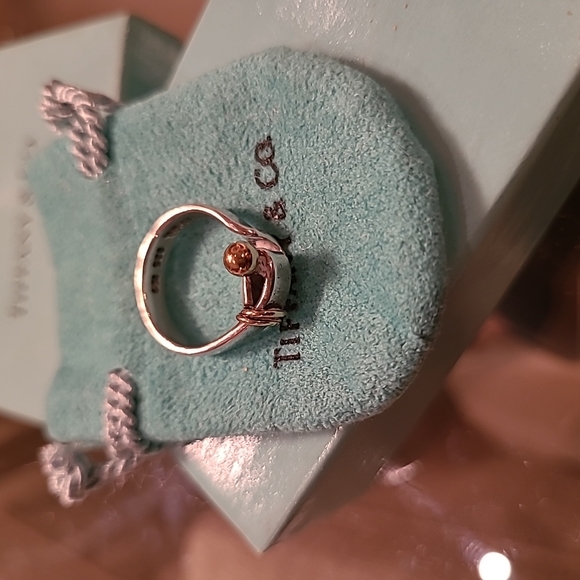 Tiffany & Co. Jewelry - Tiffany vintage knot ring silver and 18k gold two tone